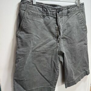 100% cotton Men's Gray Casual Shorts